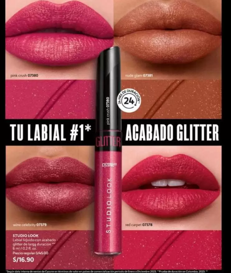 Pink - TU LABIAL #1 ACABADO GLITTER