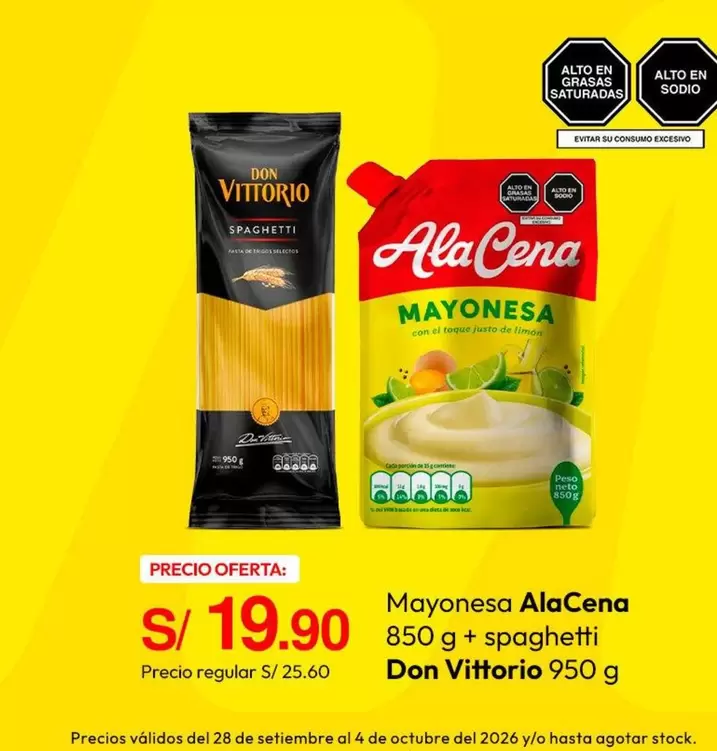 Don Vittorio - Mayonesa + spaghetti