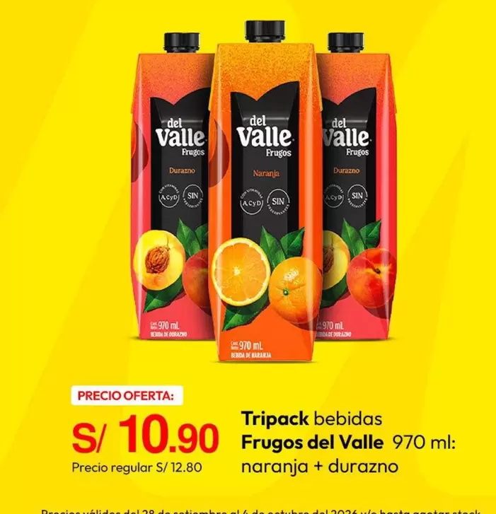 Del Valle - Tripack bebidas
