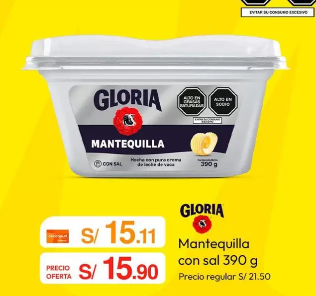 Gloria - Mantequilla con sal