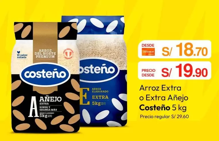 Costeño - Arroz Extra o Extra Añejo