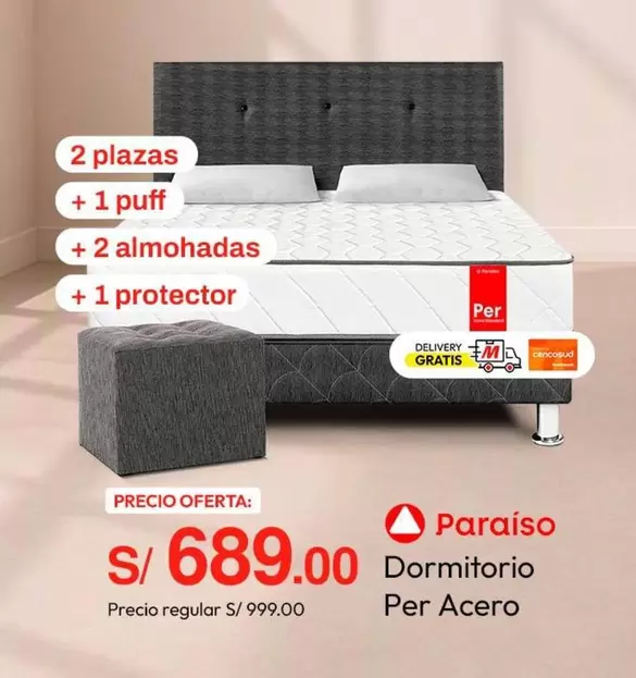 Paraiso - Dormitorio Per Acero
