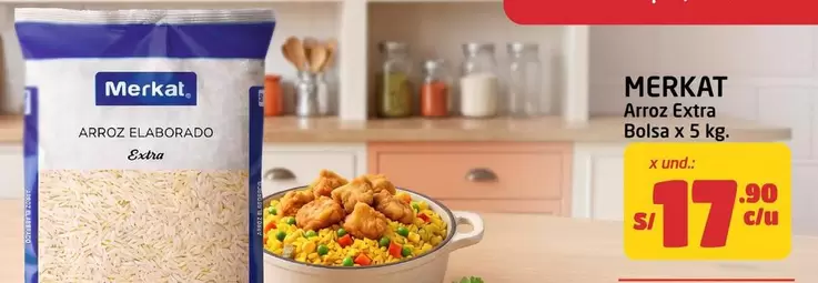 Merkat - Arroz Extra Bolsa