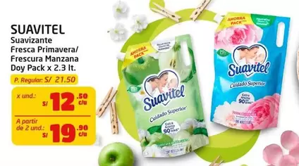 Suavitel - Suavizante Fresca Primavera/ Frescura Manzana Doy Pack