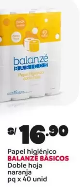 Balanzé - Papel higiénico Doble hoja naranja