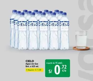 Cielo - Agua sin Gas Bot.