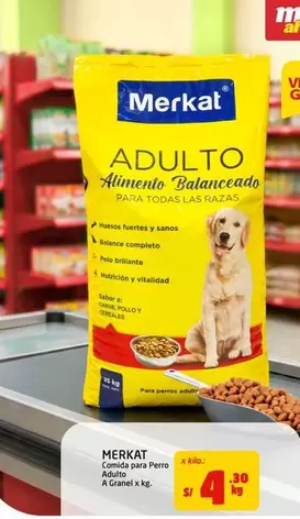 Merkat - Alimento Balanceado para Perro Adulto