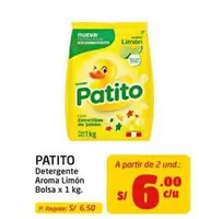 Patito - Detergente Aroma Limón Bolsa