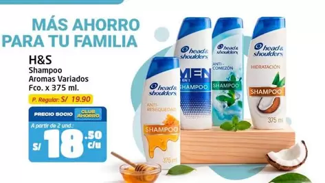 Shampoo Aromas Variados Fco. x 375 ml.