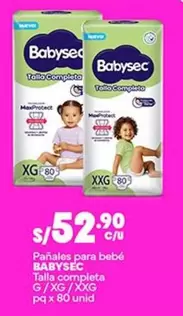 Babysec - Pañales para bebé
