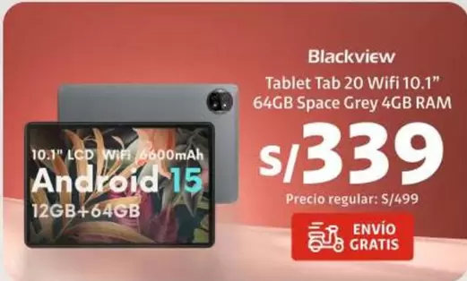 Grey - Tablet Tab 20 Wifi 10.1" 64GB Space 4GB RAM