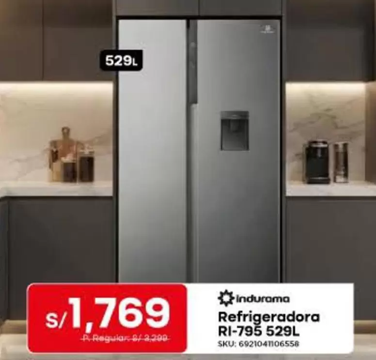 Indurama - Refrigeradora RI-795 529L