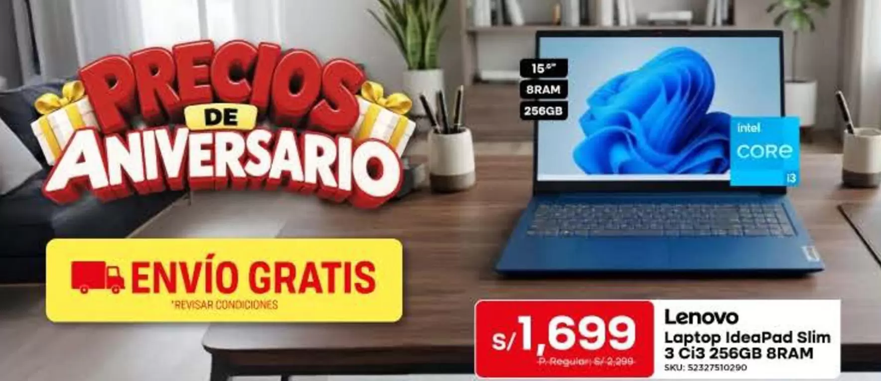 Lenovo - Laptop IdeaPad Slim 3