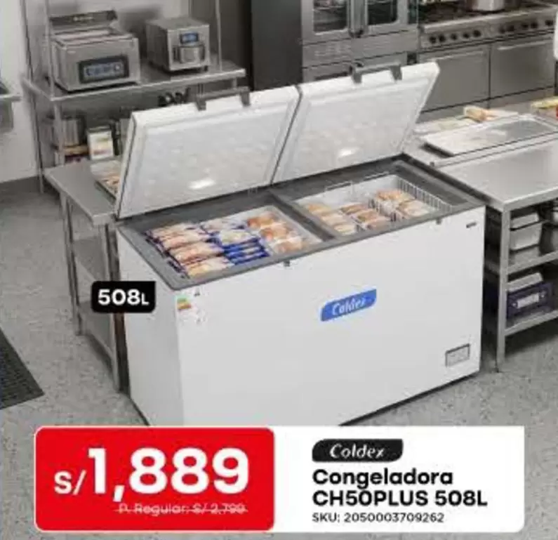 Coldex - Congeladora CH50PLUS 508L