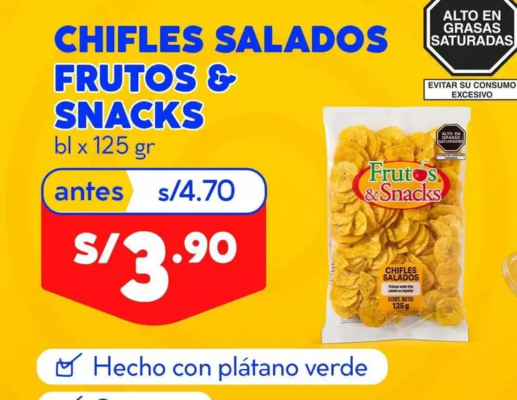 CHIFLES SALADOS FRUTOS & SNACKS