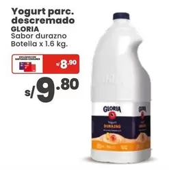 Gloria - Yogurt parc. descremado