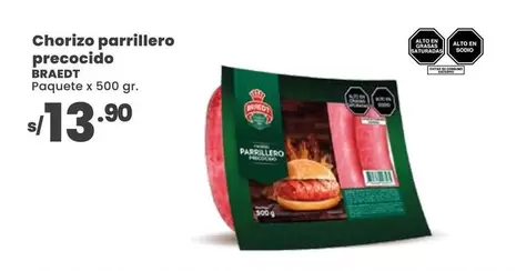 Braedt - Chorizo parrillero precocido