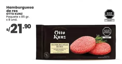 Otto Kunz - Hamburguesa de res