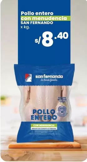 San Fernando - Pollo entero con menudencia