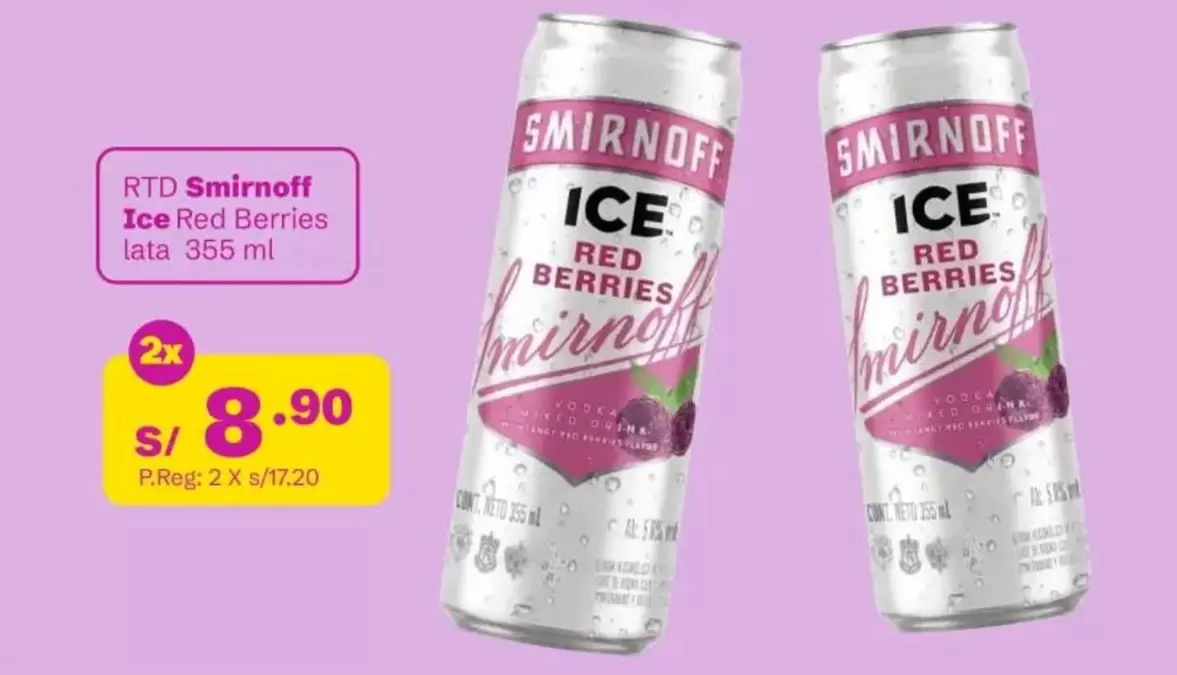 Smirnoff - Ice Red Berries lata