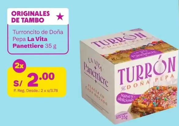 Suave - Turroncito de Doña Pepa Panettiere
