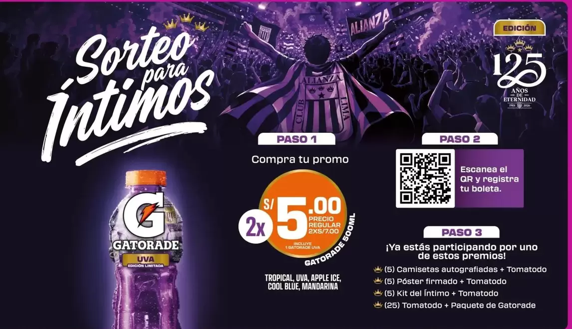 Gatorade - Sorteo para Íntimos