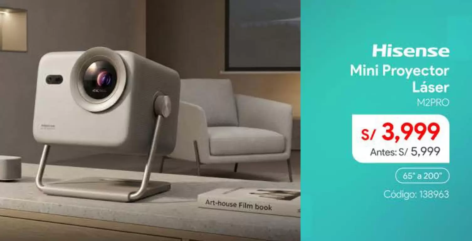 Hisense - Mini Proyector Láser NQ9PRO