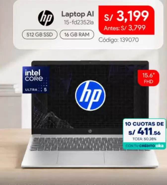 Hp - Laptop AI 15-fd2352la