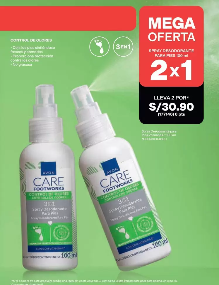 Mega - SPRAY DESODORANTE PARA PIES 100 ML