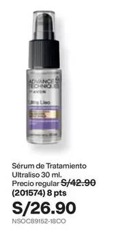 Avon - Sérum de Tratamiento Ultraliso 30 ml. (201574)