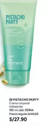 PISTACHO PARTY Crema corporal hidratante 180 ml cód. 05944