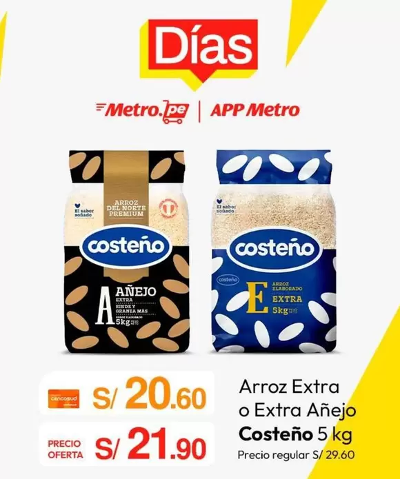 Costeño - Arroz Extra o Extra Añejo