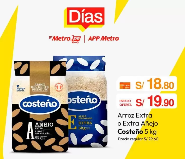 Costeño - Arroz Extra o Extra Añejo