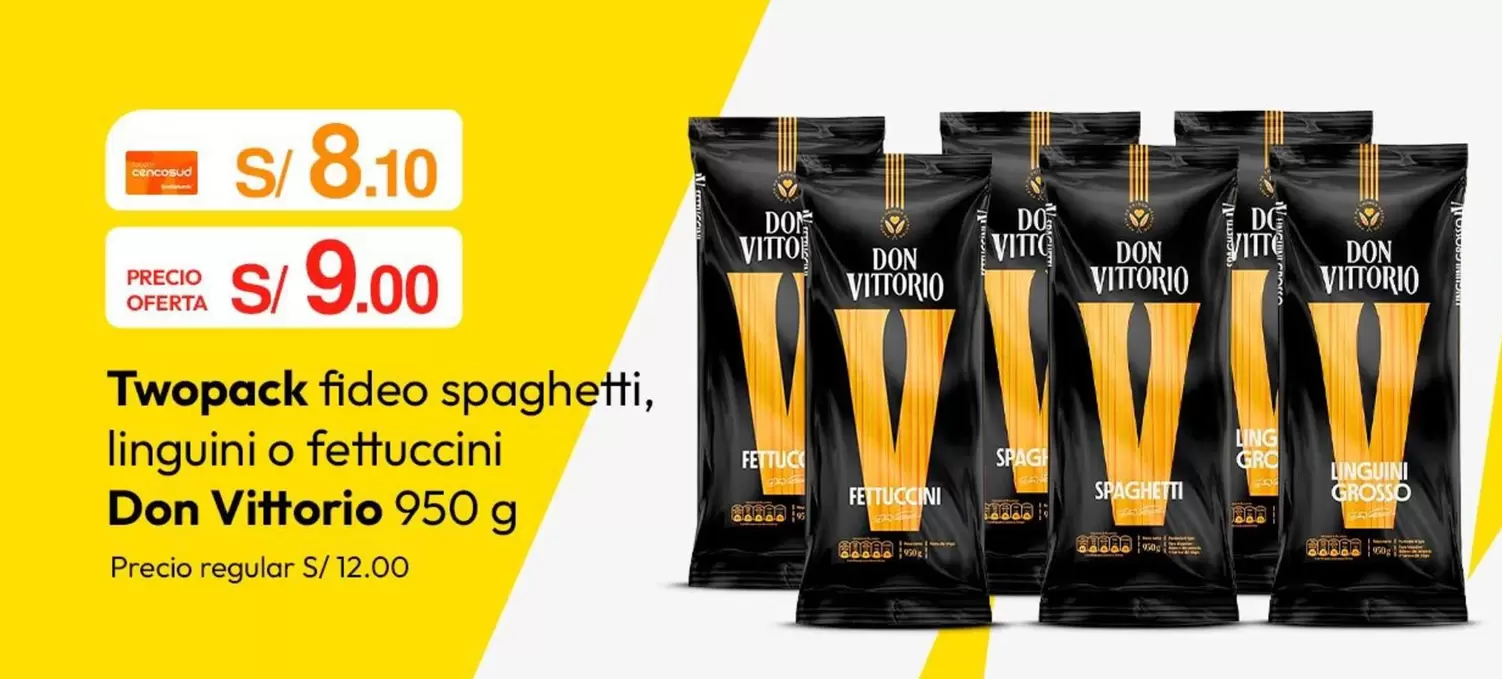 Don Vittorio - Twopack fideo spaghetti, linguini o fettuccini
