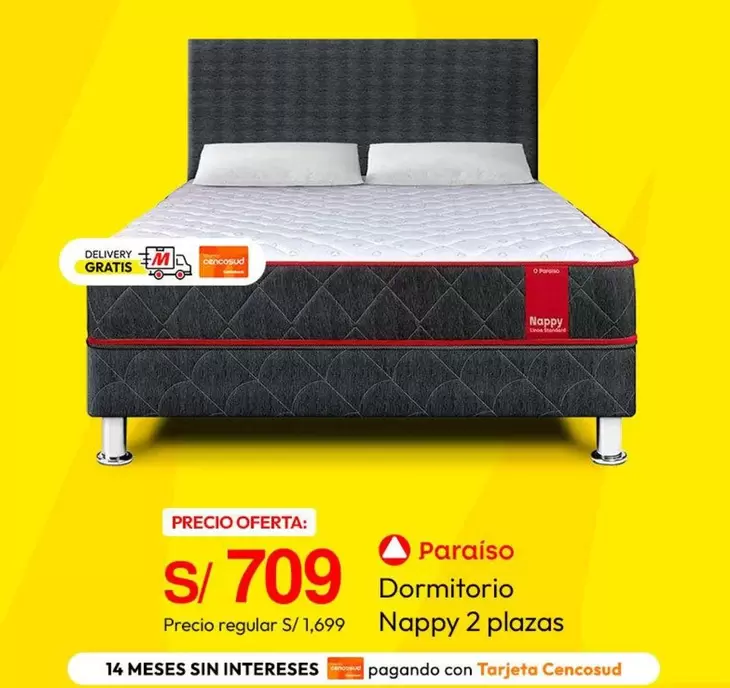 Paraiso - Dormitorio Nappy 2 plazas