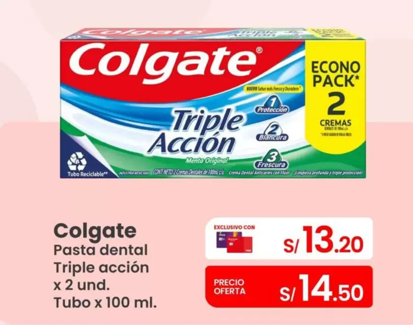Colgate - Pasta dental Triple acción