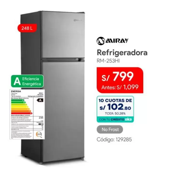 Miray - Refrigeradora RM-253HI