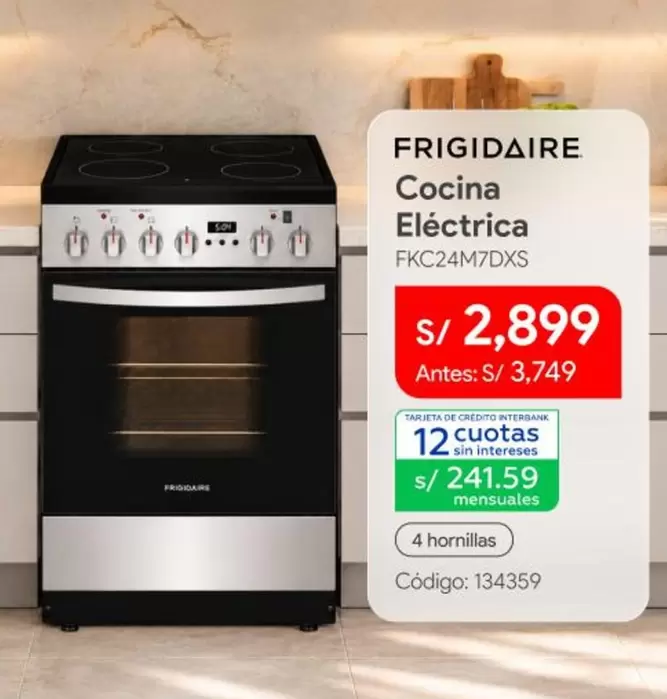 Frigidaire - Cocina Eléctrica FKC24M7DXS
