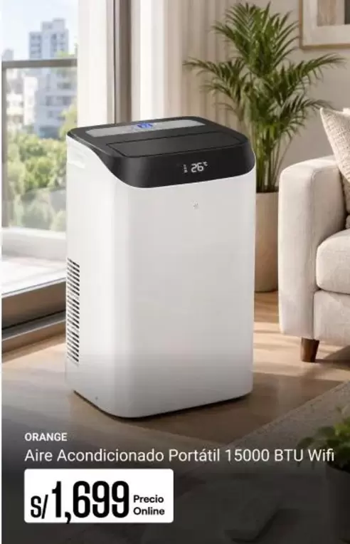 Orange - Aire Acondicionado Portátil 15000 BTU Wifi