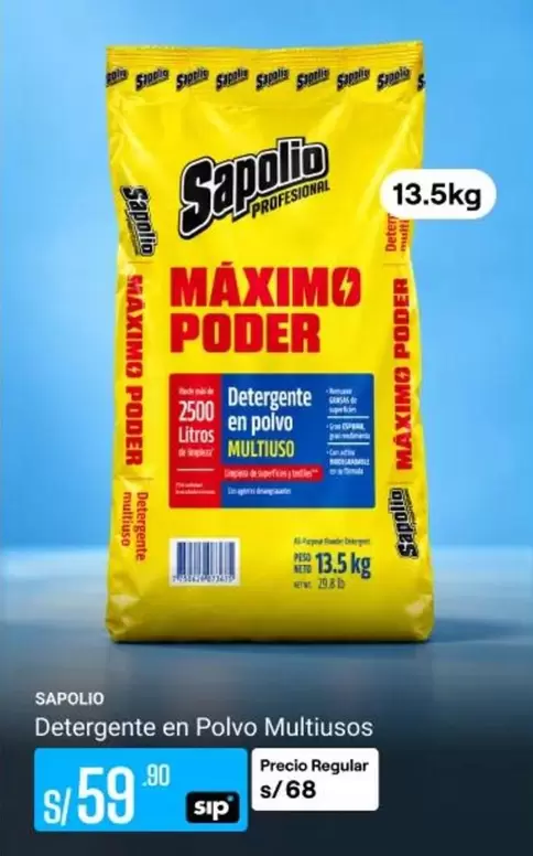 Sapolio - Detergente en Polvo Multiusos