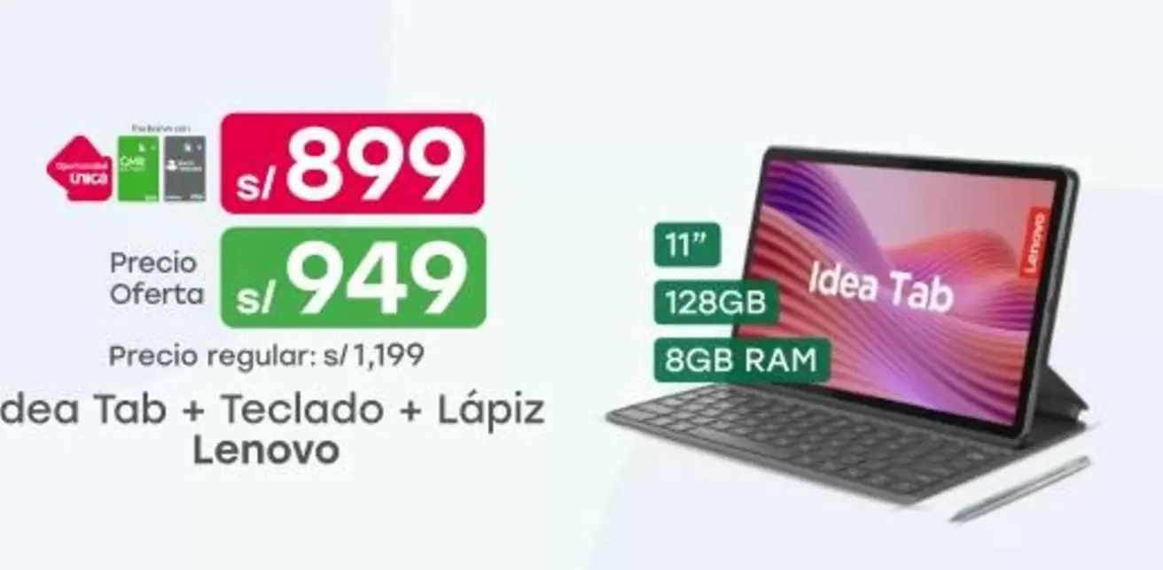 Lenovo - Idea Tab + Teclado + Lápiz