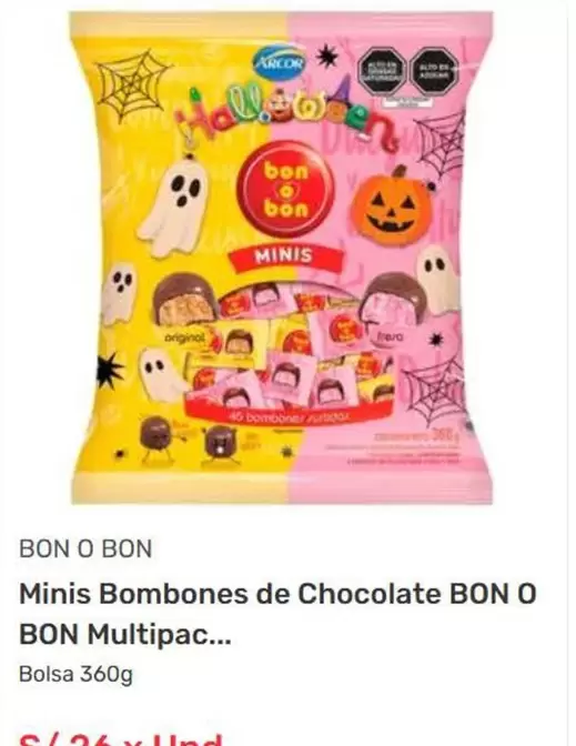 Bon o Bon - Minis Bombones de Chocolate Multipack