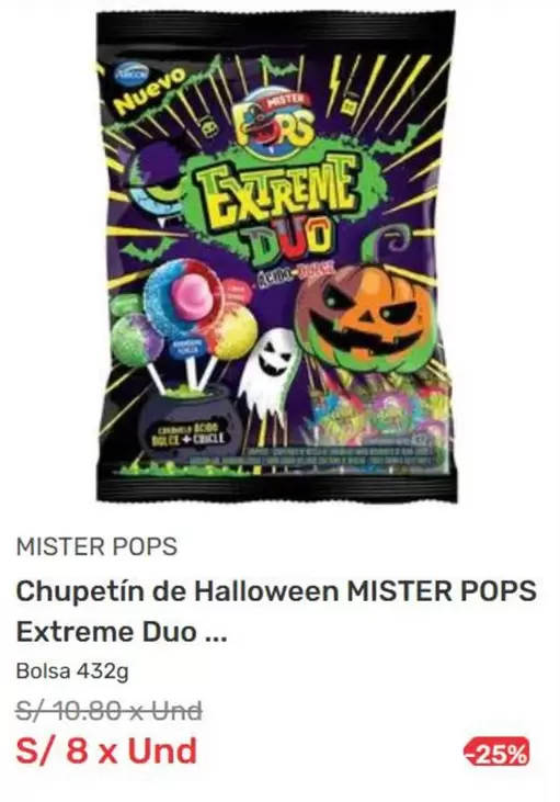 Duo - Chupetín de Halloween Extreme