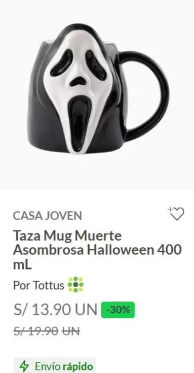 Casa Joven - Taza Mug Muerte Asombrosa Halloween 400 ml