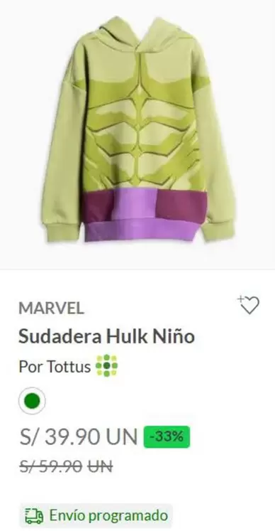 Marvel - Sudadera Hulk Niño