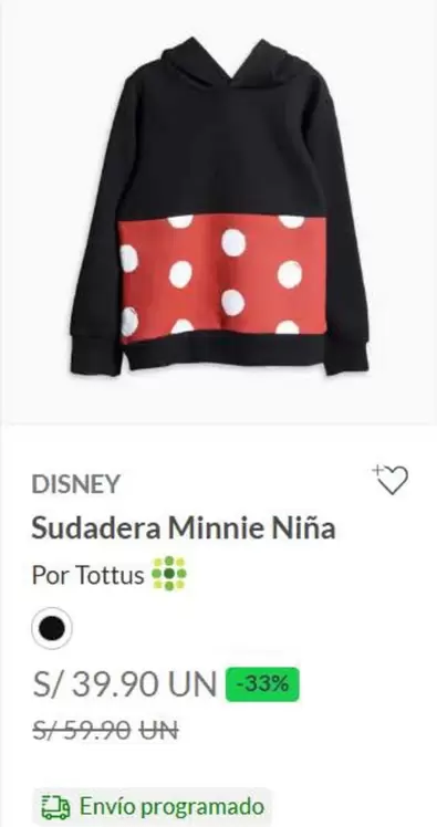 Disney - Sudadera Minnie Niña