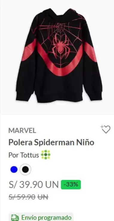 Marvel - Polera Spiderman Niño