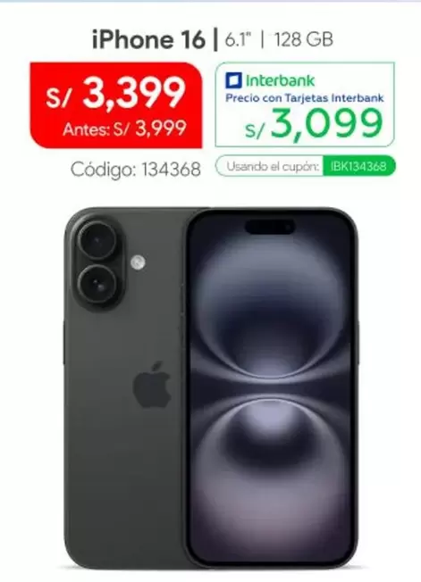Apple - iPhone 16 | 6.1" | 128 GB