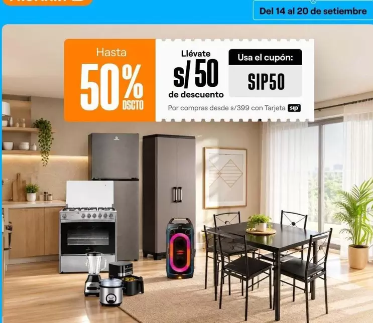Llevate s/50 de descuento