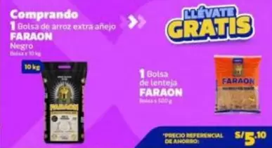 Faraon - Bolsa de arroz extra añejo